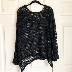 Black crochet beach cover up | WILL BE REMOVED ON SEPT 1 FOR DONATION